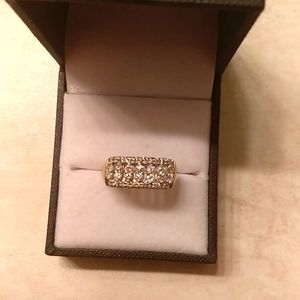 14k gold diamond ring band